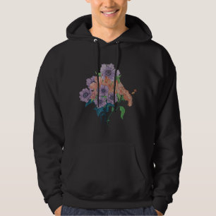Vintage Botany Garden Flower Blossoms Wildflower B Hoodie