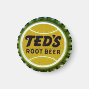 "Vintage bottle cap Label-TEDS ROOT BEER" Magnet