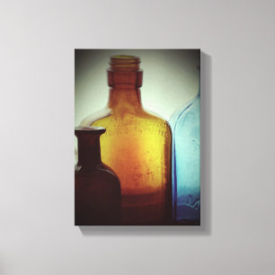 Vintage Bottle Still Life Canvas Print