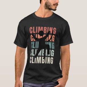 Vintage Bouldering Climbing Retro Rock Climbing Lo T-Shirt
