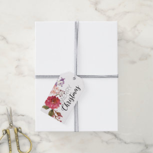 Vintage Bouquet Christmas Holiday Gift Tags