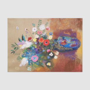 Vintage Bouquet of Flowers by Odilon Redon Tissue Paper