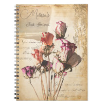 Vintage bouquet of roses feminine junk journal