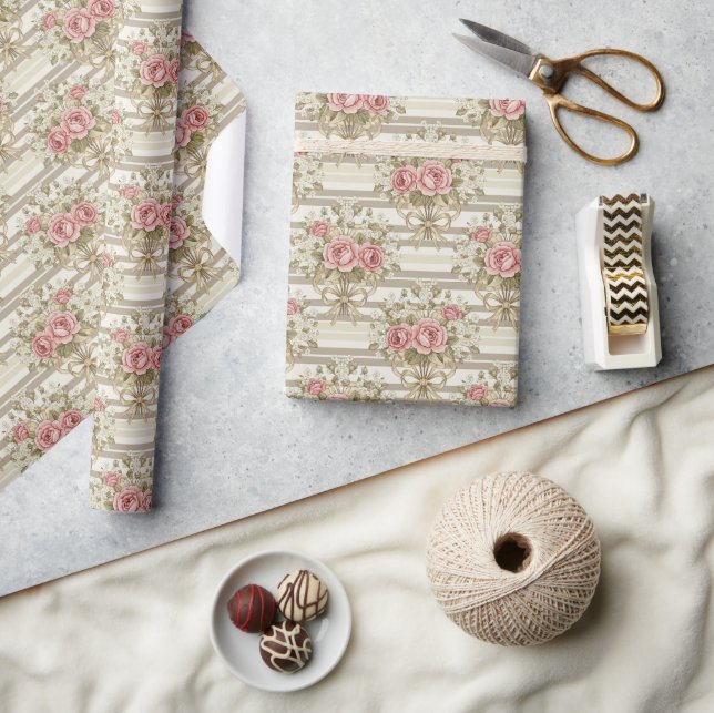 Vintage Bouquet Wrapping Paper (Crafts)