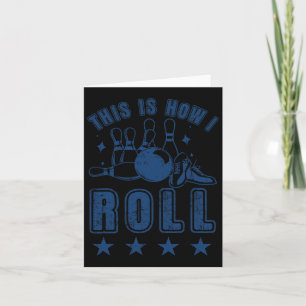 Vintage Bowling Bowler Card