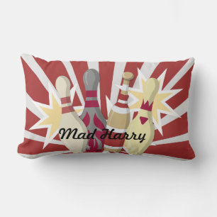 Vintage Bowling Lumbar Pillow