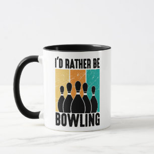 Vintage Bowling Pins Graphic Mug