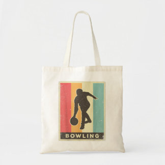 Vintage Bowling Sport Retro Poster 1213 Tote Bag