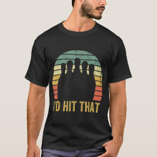 Vintage Bowling Team Fun Retro Bowler Sport Bowl  T-Shirt