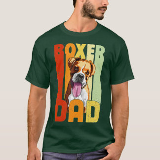 Vintage Boxer Dad Best Boxer Dad Ever Fathers Day  T-Shirt