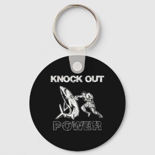 Vintage Boxer Man Knock Out Power, Best Boxing Kic Keychain