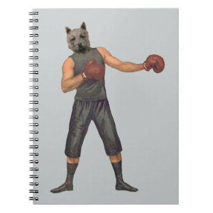 Vintage Boxer Westie Notebook