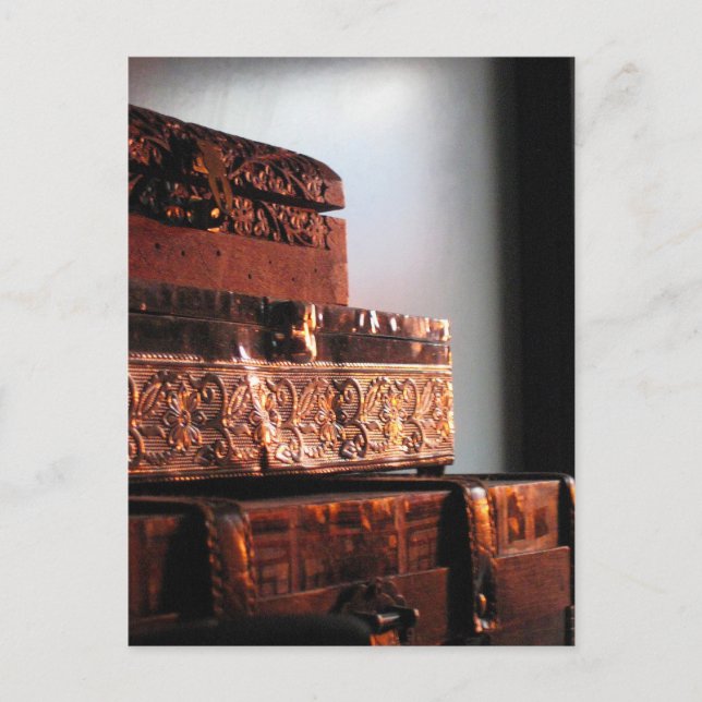 Vintage Boxes Postcard (Front)