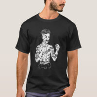 Vintage Boxing Champion Tattoo Boho Ink Fighter MM