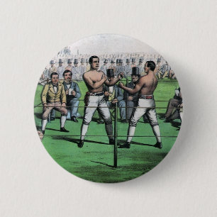 Vintage Boxing, Great Fight for the Championship 2 Inch Round Button