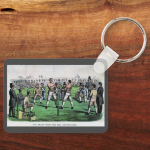 Vintage Boxing, Great Fight for the Championship Keychain