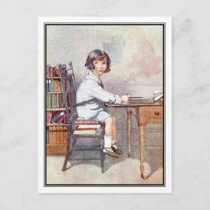 Vintage Boy at School - Honour C. Appleton Postcard