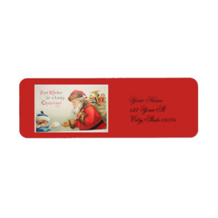 Vintage Boy giving letter to Santa Thunder_Cove