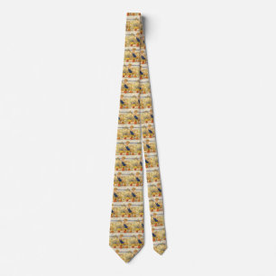 Vintage Boy Playing at the Beach with Sand Toys Tie