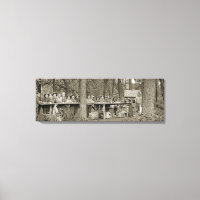 Vintage Boy Scout Troop Camping Photo 1920's