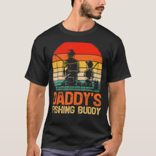 Vintage Boys Daddy's Fishing Buddy Fishing Father' T-Shirt