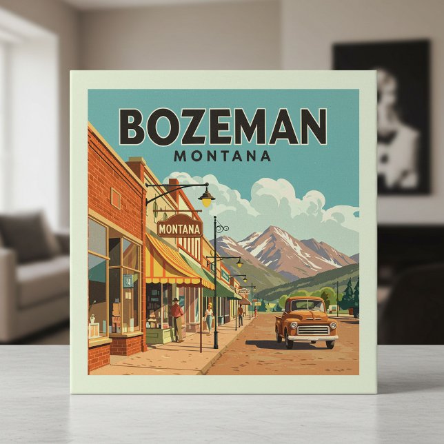 Vintage Bozeman Montana Tile (Creator Uploaded)