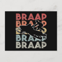 Vintage Braap Snowmobile T-Shirt I Retro Snow Sled