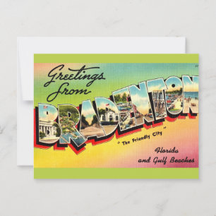Vintage Bradenton FL Postcard