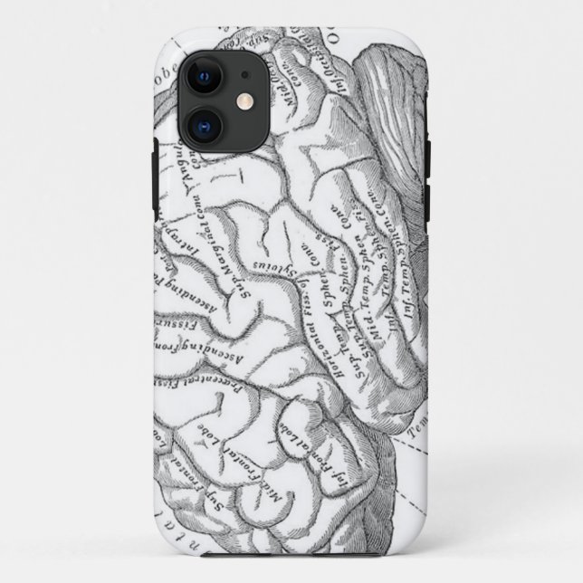 Vintage Brain Anatomy Case-Mate iPhone Case (Back)