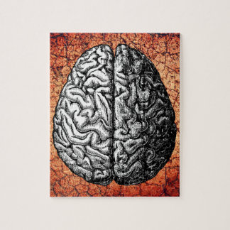VINTAGE BRAIN DRAWING JIGSAW PUZZLE