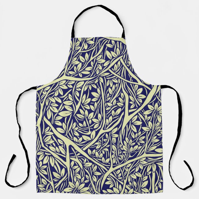 Vintage Branches: Interwoven Tree Pattern Apron (Front)