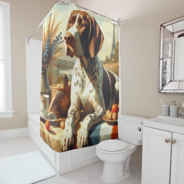 Vintage Braque Français Painting (In Situ)