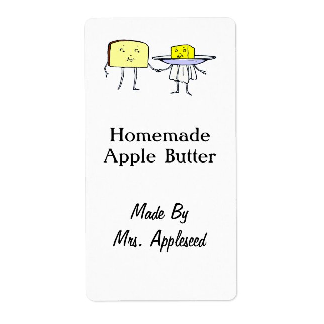 Vintage Bread and Butter Baking Labels (Front)