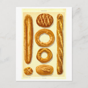 Vintage Breads of France #1 Postcard