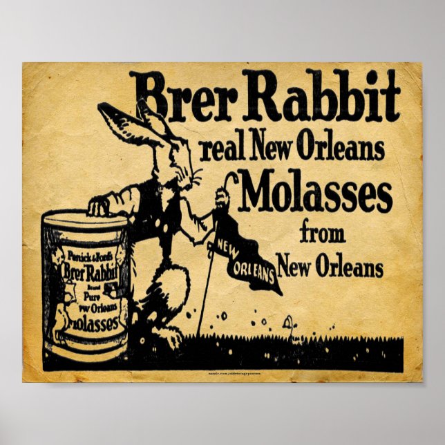 Vintage Brer Rabbit Molasses New Orleans Print (Front)