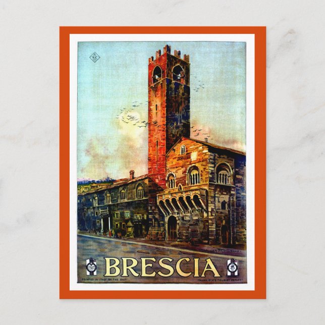 Vintage Brescia Italian Travel  1910s 1920s Postcard (Front)