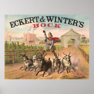 Vintage Brewery Ad 1871 Poster