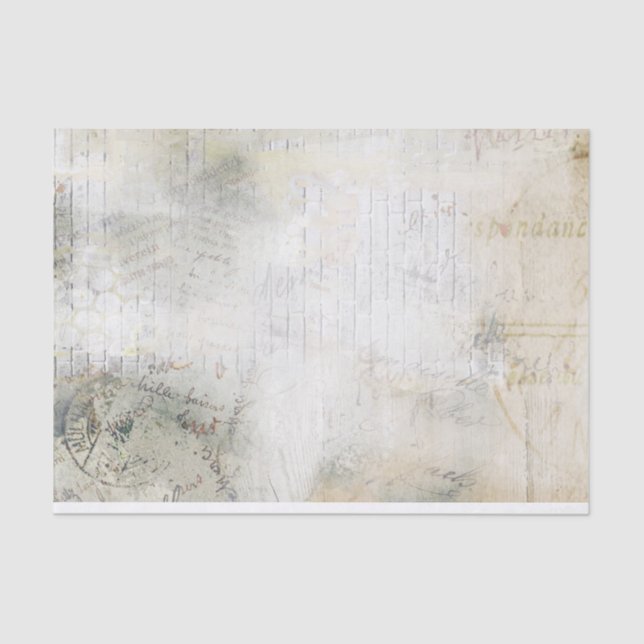 Vintage Brick Tissue Paper (Front)