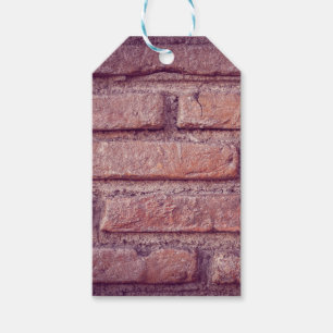 Vintage Brick Wall Pattern Rustic Decor  Gift Tags