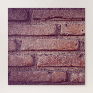 Vintage Brick Wall Pattern Rustic Decor  Jigsaw Puzzle