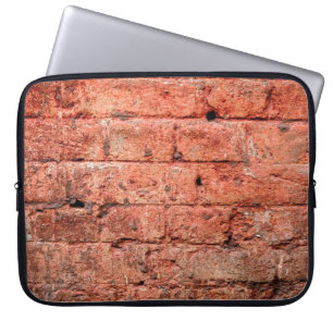 Vintage brick wall with some stones in it, brick laptop sleeve