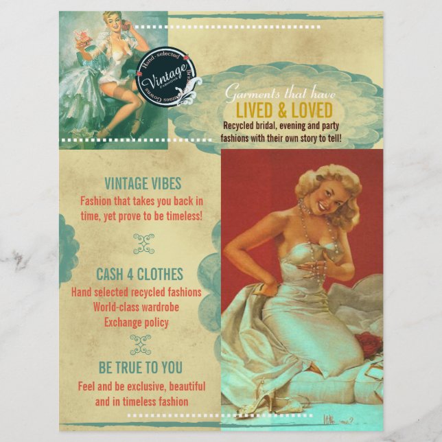 Vintage Bridal Fashions - Flyer (Front)