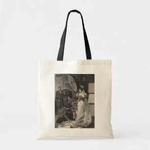 Vintage Bridal Portrait with Photographer Tote Bag