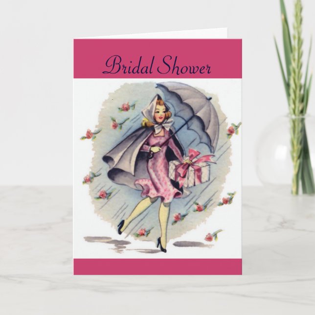 Vintage Bridal Shower Guest Invitation (Front)