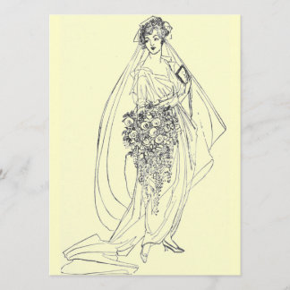vintage bridal shower invite
