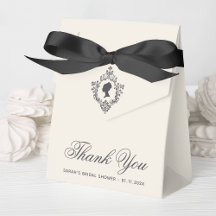 Vintage Bridal Shower Regency Lady in Crest Ivory