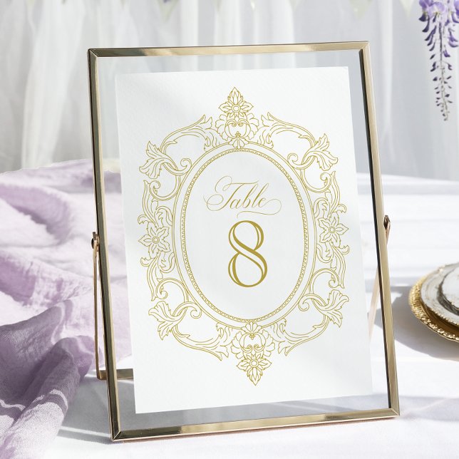 Vintage Bridal Shower Table Number (Creator Uploaded)