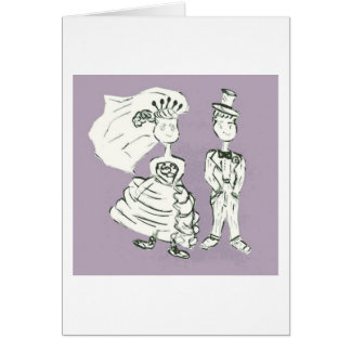 Vintage Bride and Groom Drawing