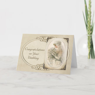 Vintage Bride Card