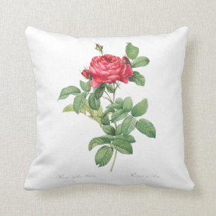 Vintage Bridge Rose Throw Pillow